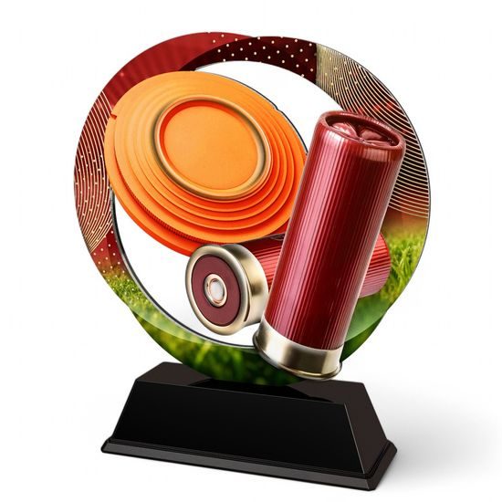 Onyx Stainless Steel Clay Pigeon Shooting Trophy