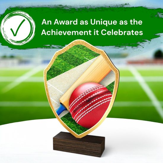 Arden Cricket Real Wood Shield Trophy