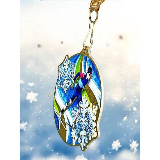 Aurum Stainless Steel Cross Country Ski Medal