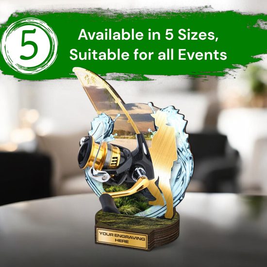 Grove Fishing Real Wood Trophy