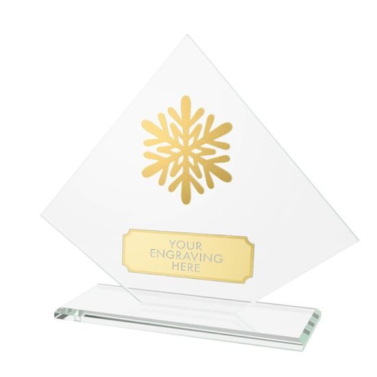 Vanguard Glass and Metal Fusion Snowflake Trophy