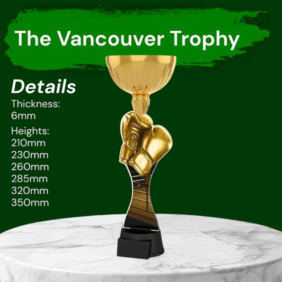 Vancouver Classic Boxing Gloves Gold Cup Trophy
