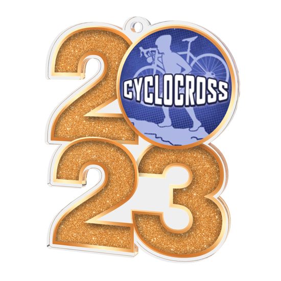 Cyclocross 2023 Acrylic Medal