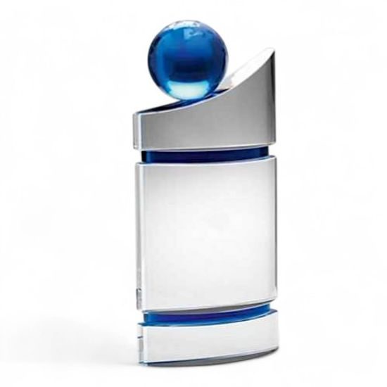 Pizarro 3D Crystal Blue Globe Award