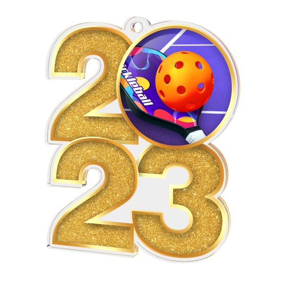 PickleBall Acrylic 2023 Medal