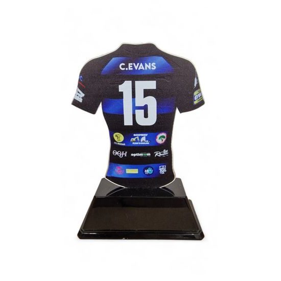 Rugby Shirt Custom Made Acrylic Award