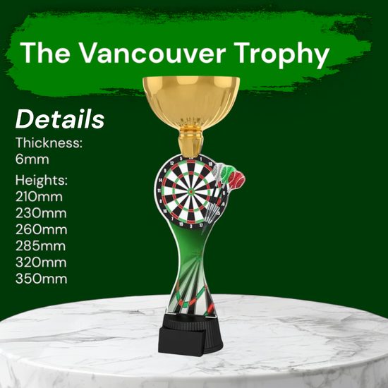 Vancouver Darts Gold Cup Trophy