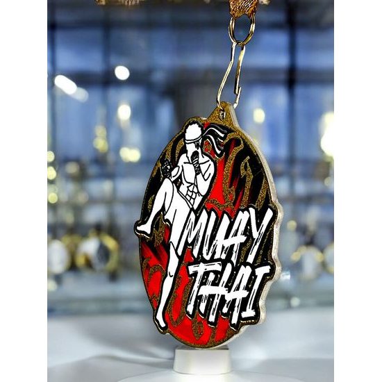 Aurum Kick Boxing Muay Thai Stainless Steel Medal
