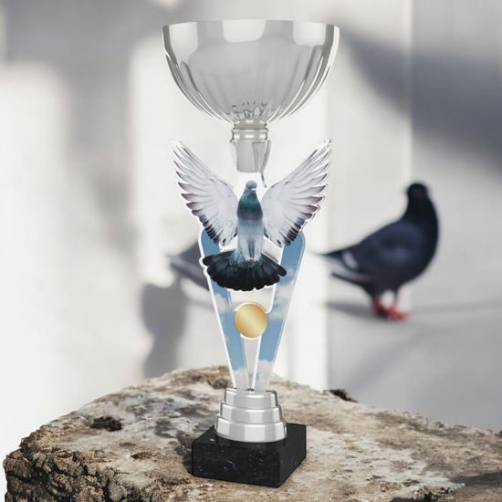 Napoli Pigeon Racing Silver Trophy Cup