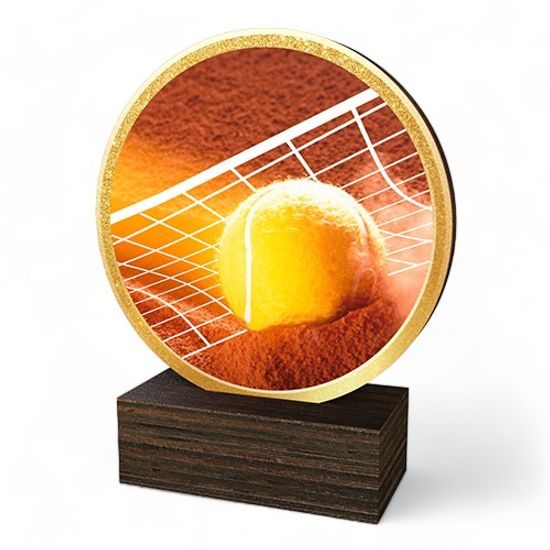 Holt Colour Tennis Real Wood Trophy
