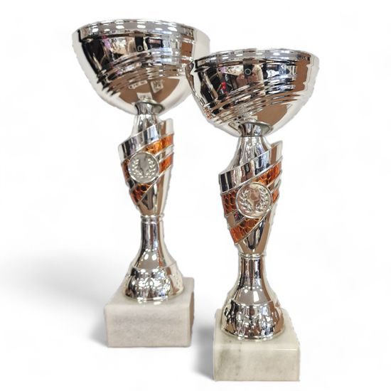 Carnaby Silver Bronze Trim Cup