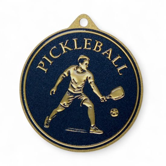 Quantum Pickleball Men's Stainless Steel Medal