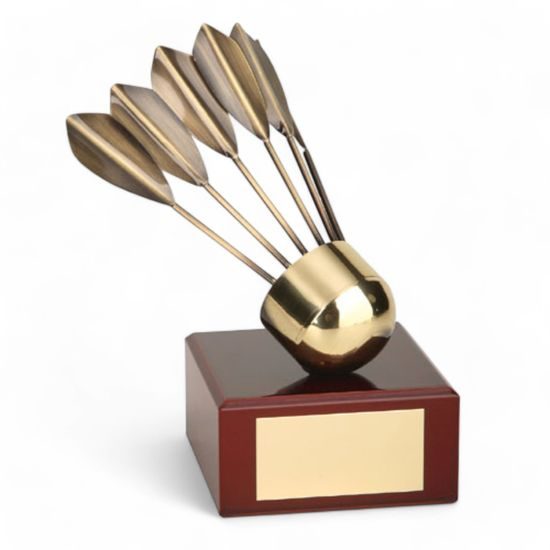 Cirat Badminton Handmade Metal Trophy