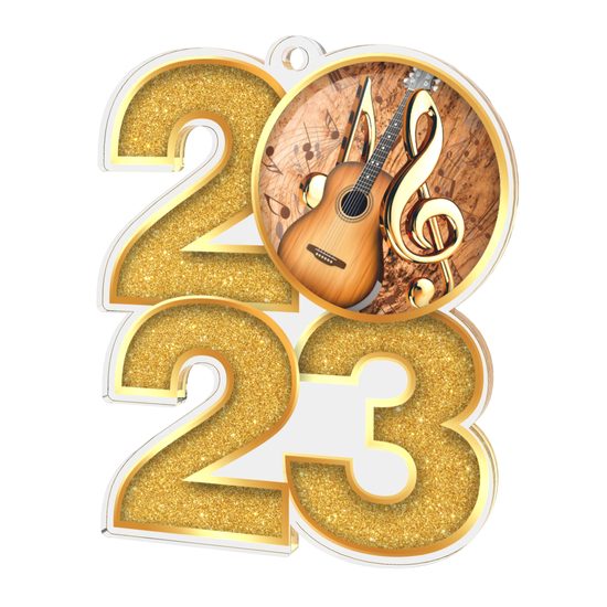 Acoustic Guitar Acrylic 2023 Medal