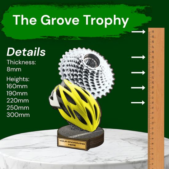 Grove Cycling Real Wood Trophy