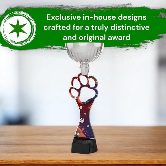 Montreal Dog Paw Silver Cup Trophy