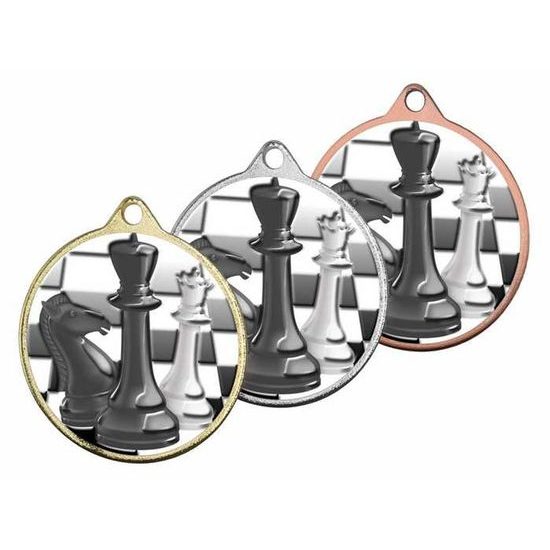 Hercules Texture Print Chess Medal
