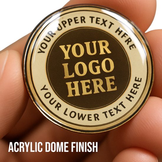 Aurum Amercian Football Stainless Steel Logo Insert Medal