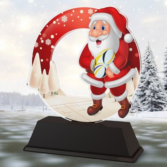 Santa Rugby Christmas Trophy