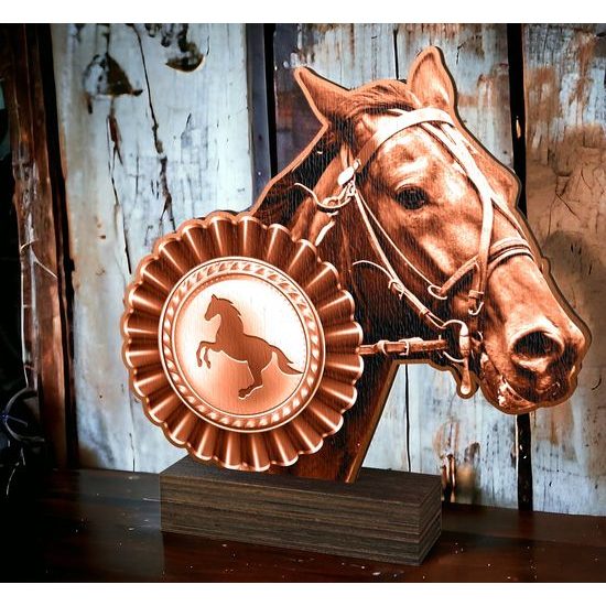 Sierra Classic Horse Head Real Wood Trophy