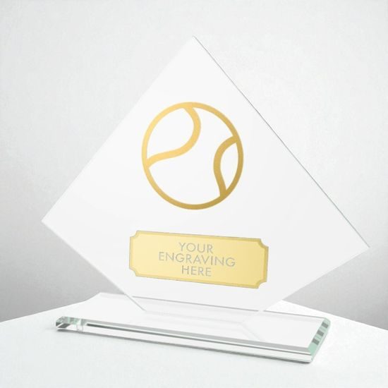 Vanguard Glass and Metal Fusion Baseball Trophy