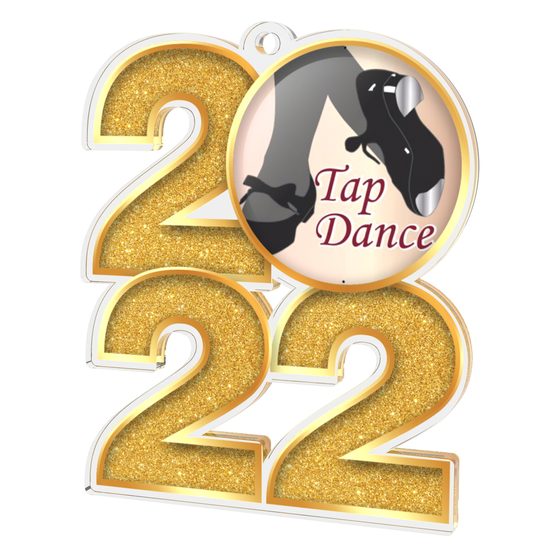 Tap Dance Gold 2022 Acrylic Medal