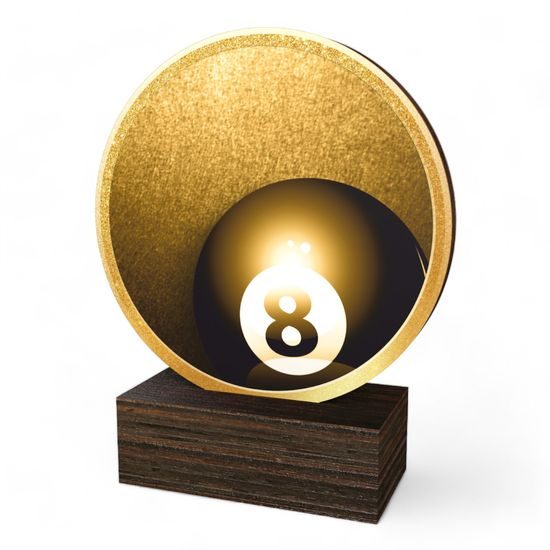 Holt Classic 8 Ball Pool Wood Trophy