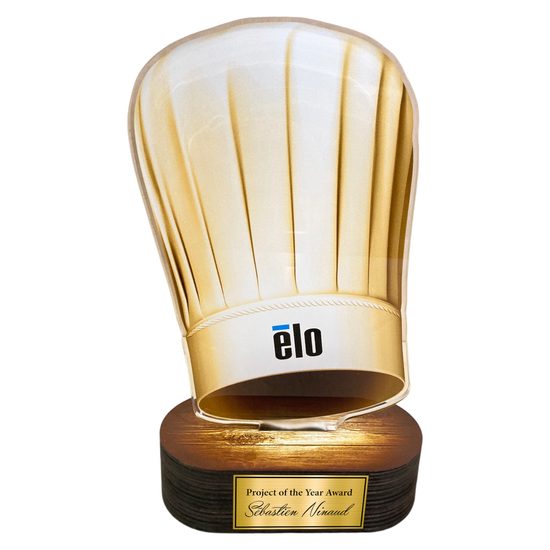 Altus Classic Chefs Hat Custom Logo Trophy