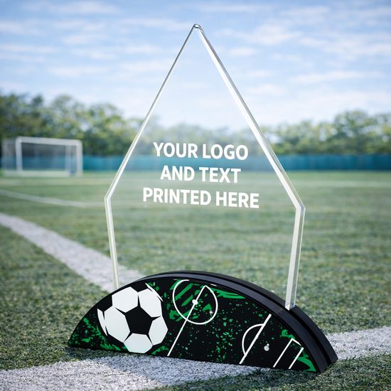 Metro Printed Acrylic Football Award