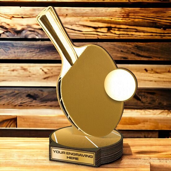 Grove Classic Table Tennis Real Wood Trophy
