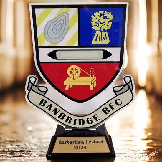 Edison Club Crest Custom Made Acrylic Award