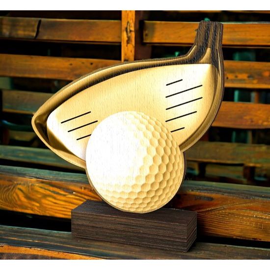 Sierra Classic Golf Club Real Wood Trophy
