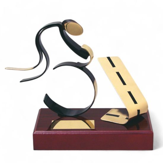 Barcelona Road Cycling Handmade Metal Trophy