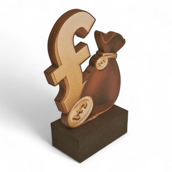 Sierra Classic Pound Sign Real Wood Trophy