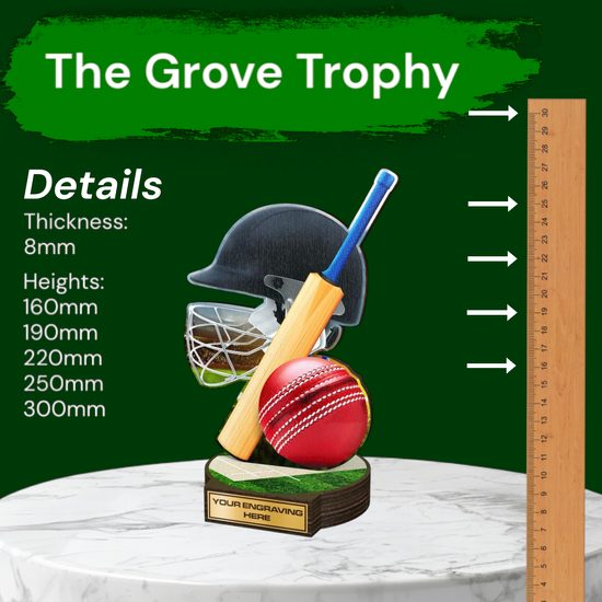 Grove Cricket Real Wood Trophy
