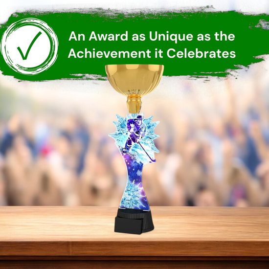 Vancouver Ice Hockey Snowflake Gold Cup Trophy