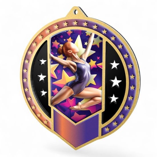 Sentinel Female Gymnastics Stainless Steel Medal