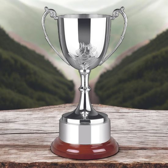 Daffodil Silver Plated Hand Chased Cup