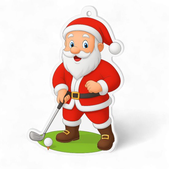 Jolly Father Christmas Golf Medal