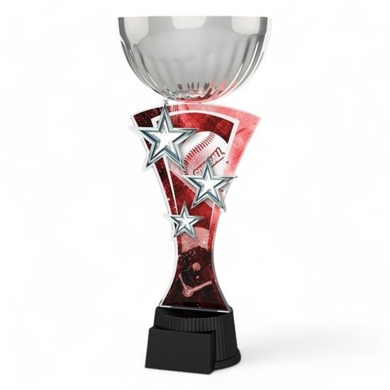 Triple Star Softball Silver Trophy Cup