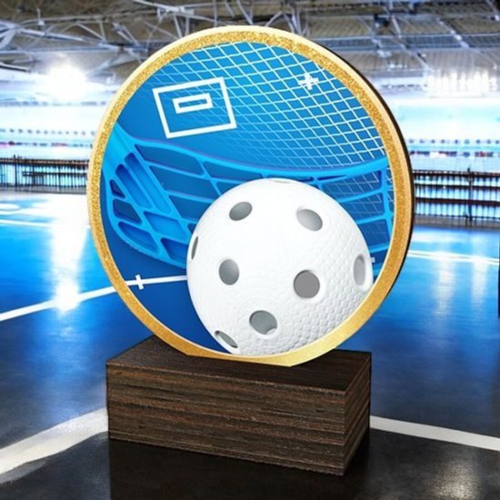 Holt Colour Floorball Arts Real Wood Trophy