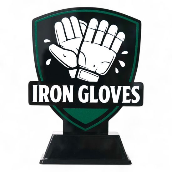 Pavilion Iron Gloves Wicket Keeper Cricket Trophy