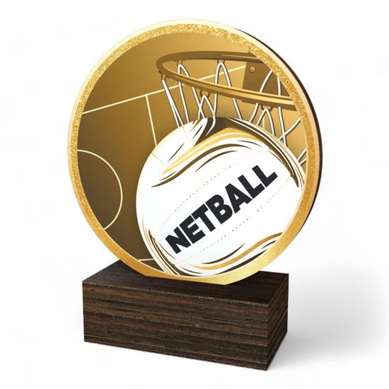 Holt Classic Netball Real Wood Trophy