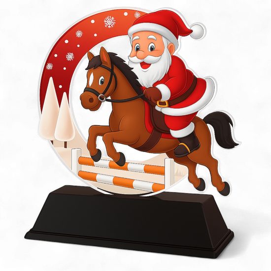 Santa Equestrian Christmas Show Jumping Trophy