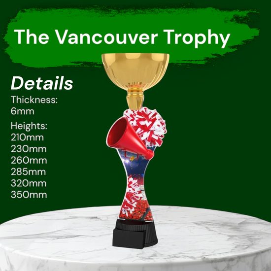 Vancouver Cheerleading Gold Cup Trophy