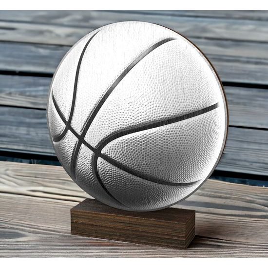 Sierra Classic Basketball Real Wood Trophy