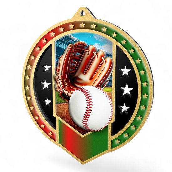 Sentinel Baseball Stainless Steel Medal