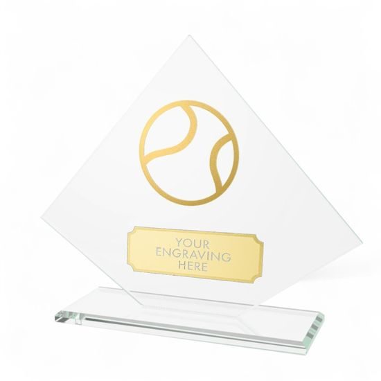 Vanguard Glass and Metal Fusion Baseball Trophy