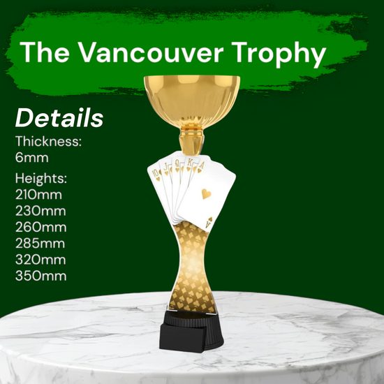 Vancouver Classic Playing Cards Gold Cup Trophy