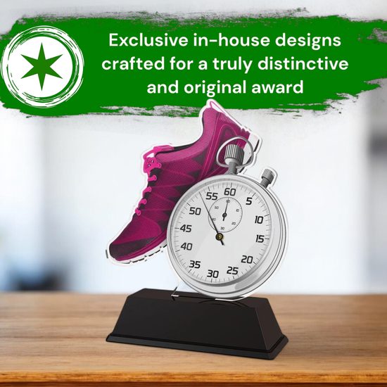 Ostrava Pink Running Shoe Trophy